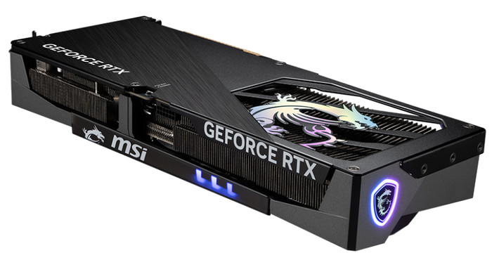 MSI GeForce RTX 5070 Ti GAMING TRIO OC PLUS 16GB achterkant