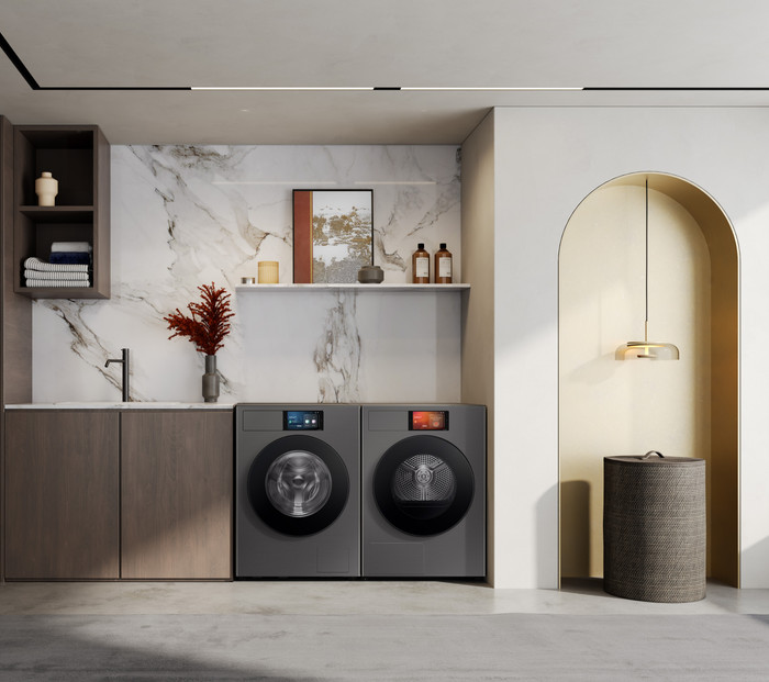 Samsung WF90F09C4S QuickDrive AI Home product in gebruik