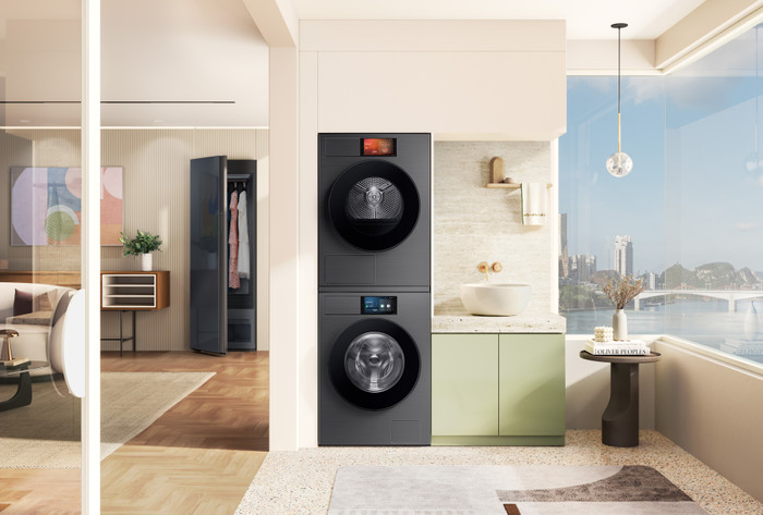 Samsung WF90F09C4S QuickDrive AI Home product in gebruik