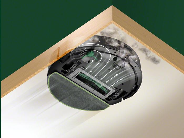 iRobot Roomba 105 Combo Black product in use