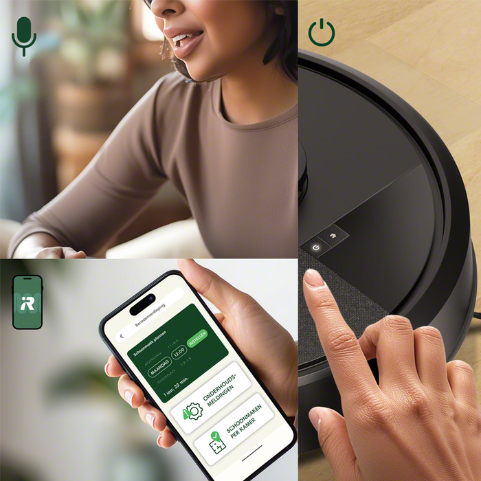 iRobot Roomba 105 Combo + Black product in gebruik