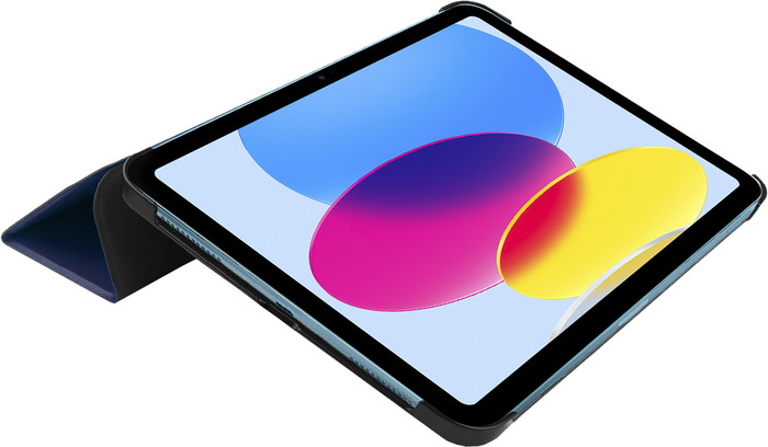 Just In Case Smart Tri-Fold Apple iPad (2025/2022) Book Case Blauw voorkant