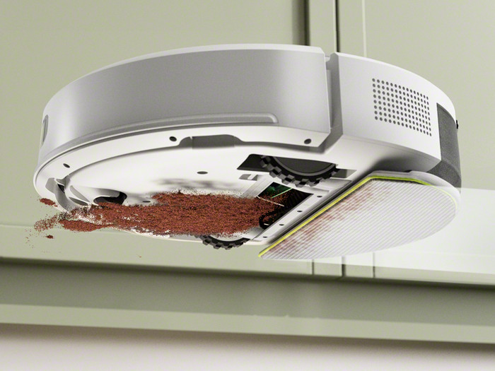 iRobot Roomba 105 Combo + White product in gebruik