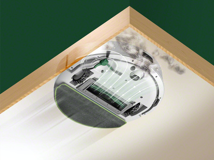 iRobot Roomba 105 Combo + White product in gebruik