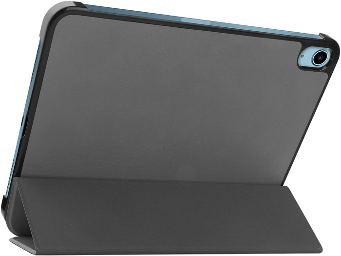 Just In Case Smart Tri-Fold Apple iPad (2025/2022) Book Case Gris arrière