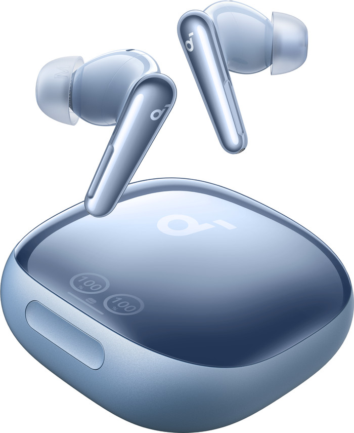 soundcore Liberty 4 Pro Lichtblauw voorkant