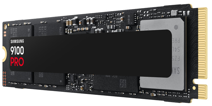 Samsung 9100 Pro 1TB PCIe 5.0 M.2 SSD rechterkant