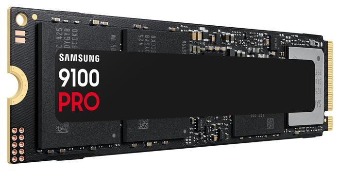 Samsung 9100 Pro 1TB PCIe 5.0 M.2 SSD linkerkant