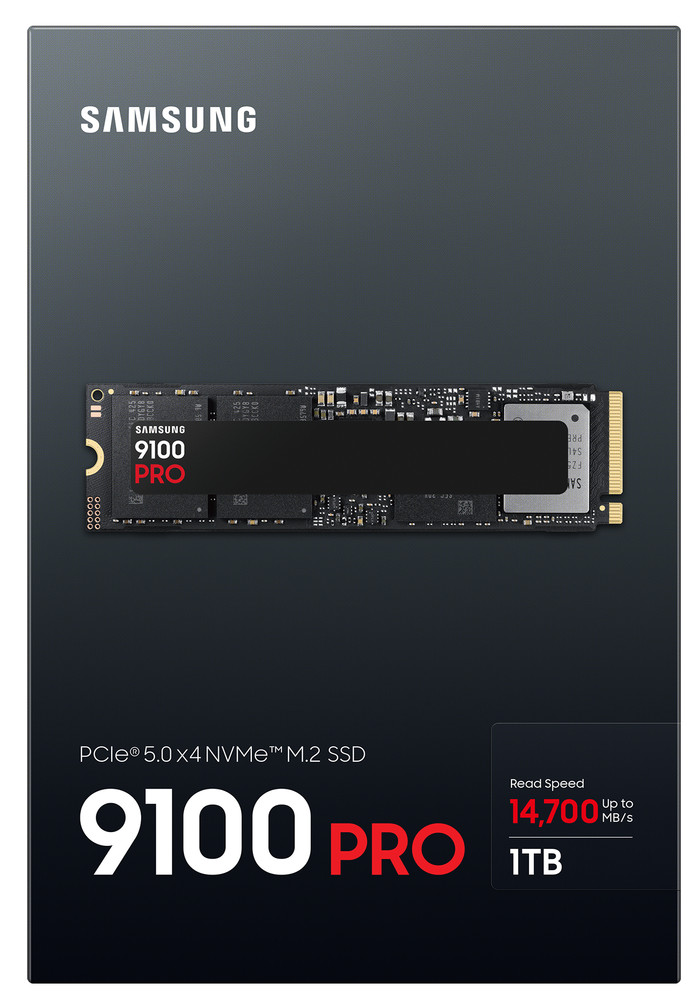 Samsung 9100 Pro 1TB PCIe 5.0 M.2 SSD verpakking
