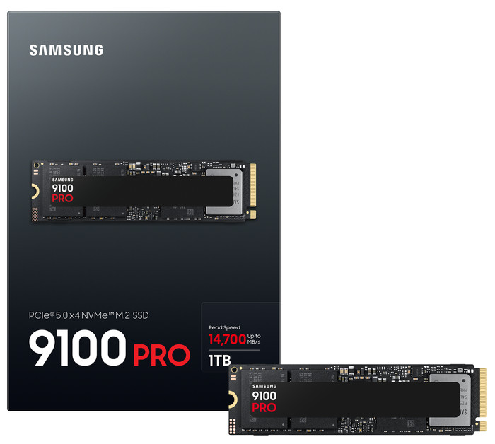 Samsung 9100 Pro 1TB PCIe 5.0 M.2 SSD verpakking