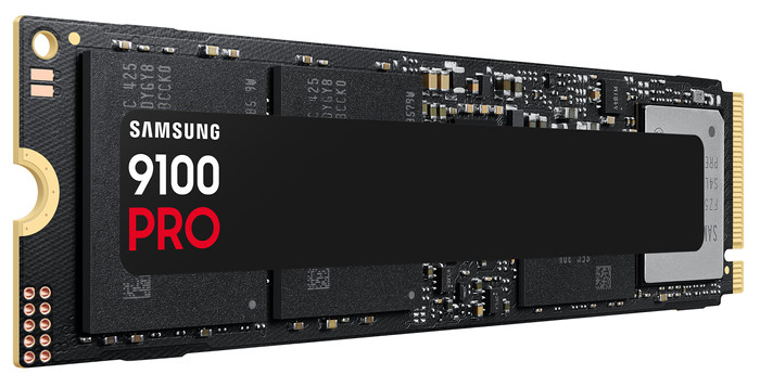 Samsung 9100 Pro 2TB PCIe 5.0 M.2 SSD linkerkant