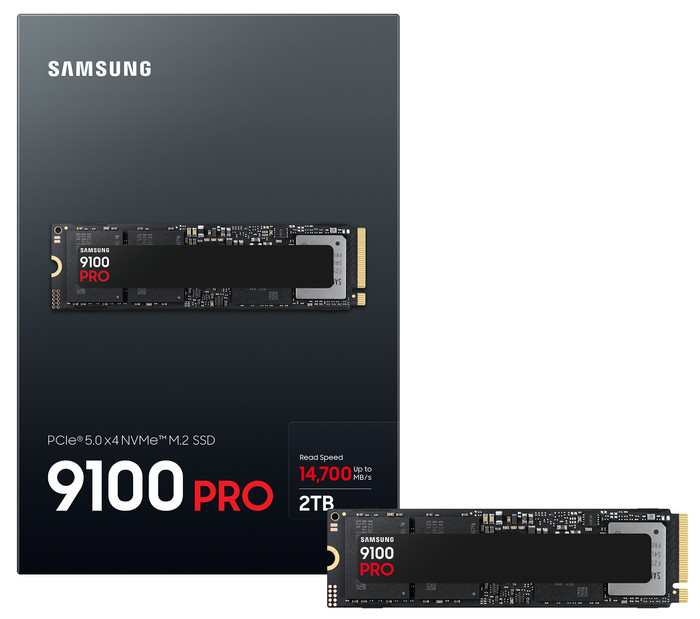 Samsung 9100 Pro 2TB PCIe 5.0 M.2 SSD samengesteld product