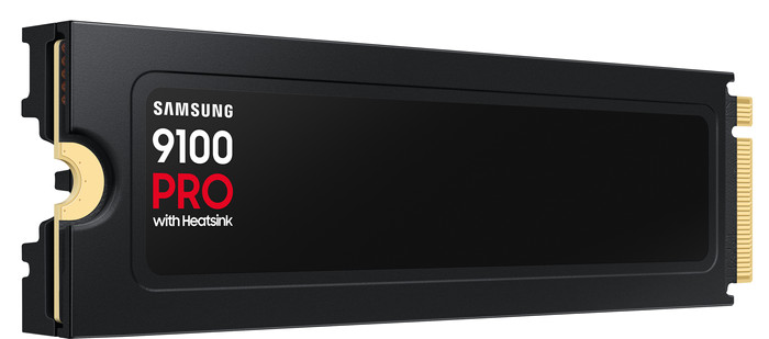 Samsung 9100 Pro 1TB Heatsink PCIe 5.0 M.2 SSD achterkant