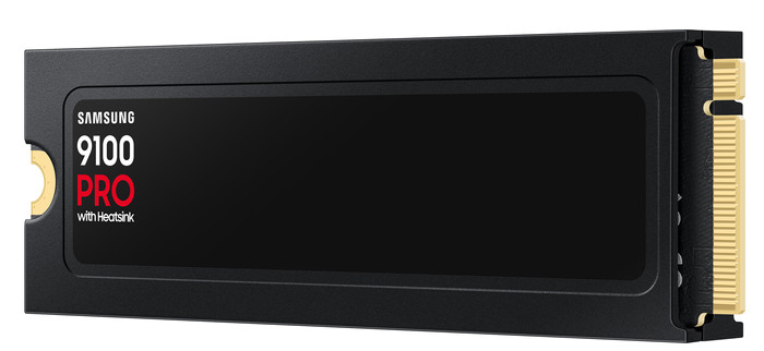 Samsung 9100 Pro 1TB Heatsink PCIe 5.0 M.2 SSD voorkant