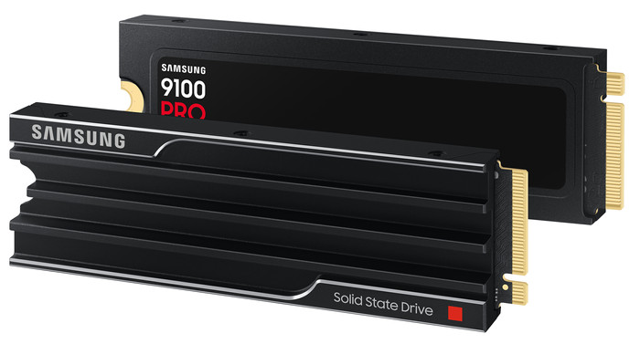Samsung 9100 Pro 1TB Heatsink PCIe 5.0 M.2 SSD samengesteld product