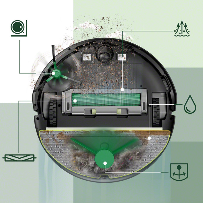 iRobot Roomba 205 Combo Black product in gebruik