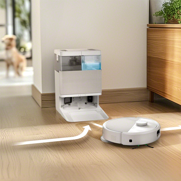 iRobot Roomba Plus 505 + White product in use
