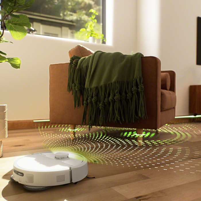 iRobot Roomba Plus 405 + White product in gebruik