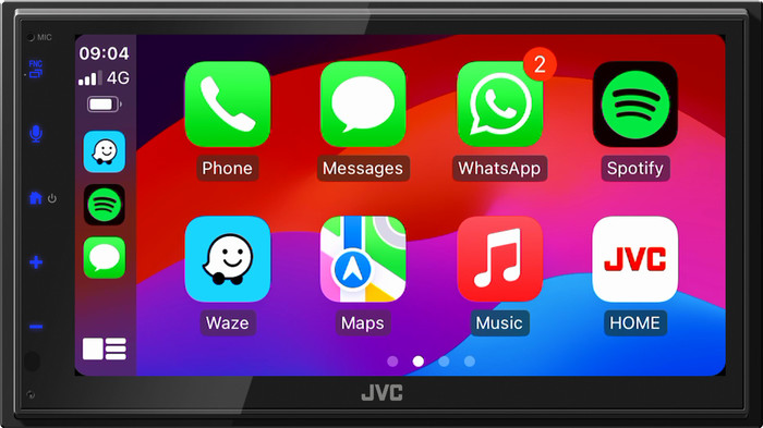 JVC KW-M595DBT Black front
