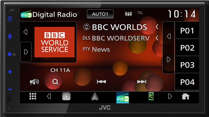JVC KW-M695DBW Noir avant