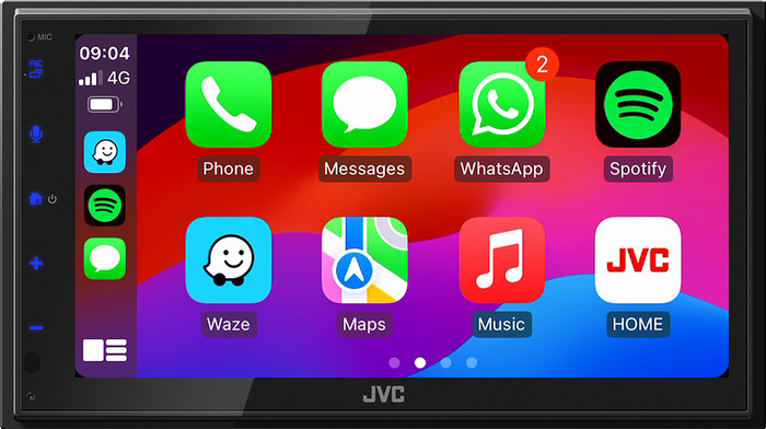 JVC KW-M695DBW Noir avant