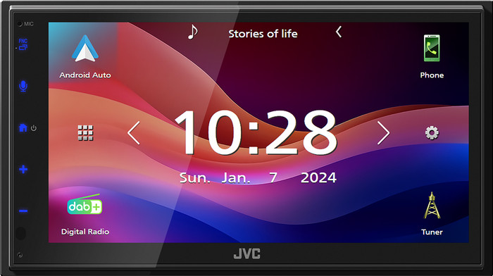 JVC KW-M695DBW Noir Main Image