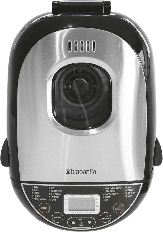 Brabantia Bread Maker Stainless Steel BBEK1114 bovenkant
