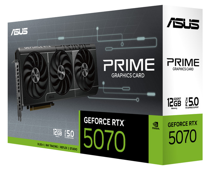 ASUS PRIME GeForce RTX 5070 OC 12GB verpakking