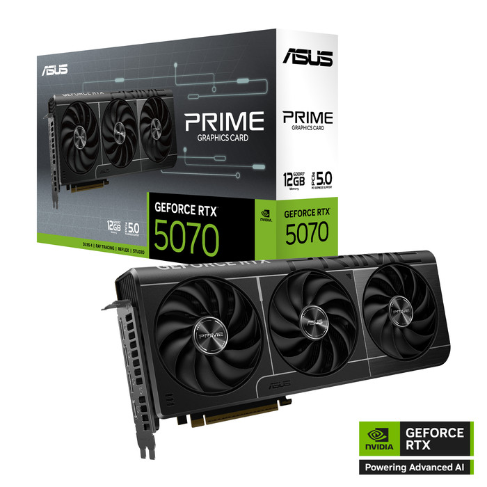 ASUS PRIME GeForce RTX 5070 OC 12GB samengesteld product