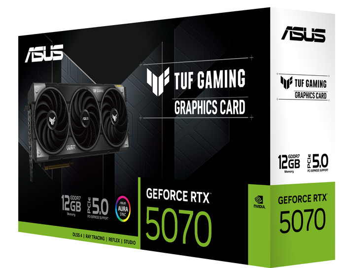 ASUS TUF Gaming GeForce RTX 5070 OC 12GB verpakking