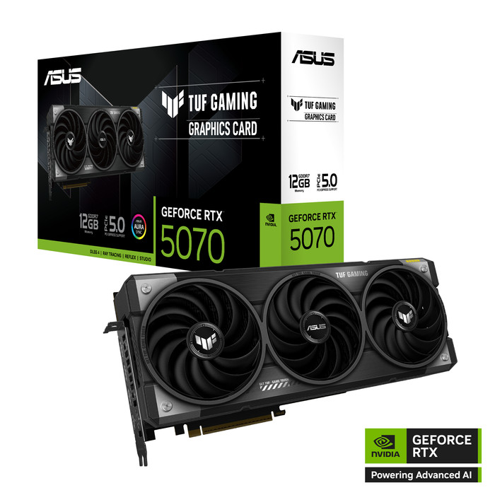 ASUS TUF Gaming GeForce RTX 5070 OC 12GB samengesteld product