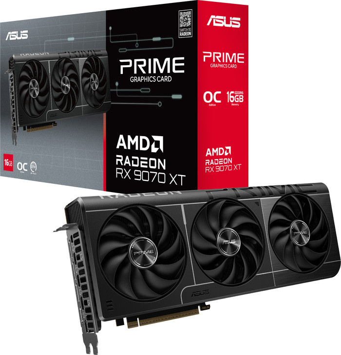 ASUS PRIME Radeon RX 9070 XT OC 16GB verpakking