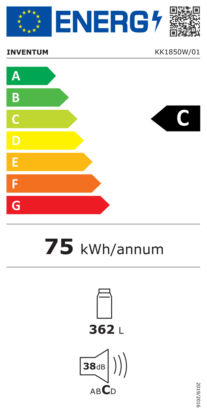 Inventum KK1850W energy label