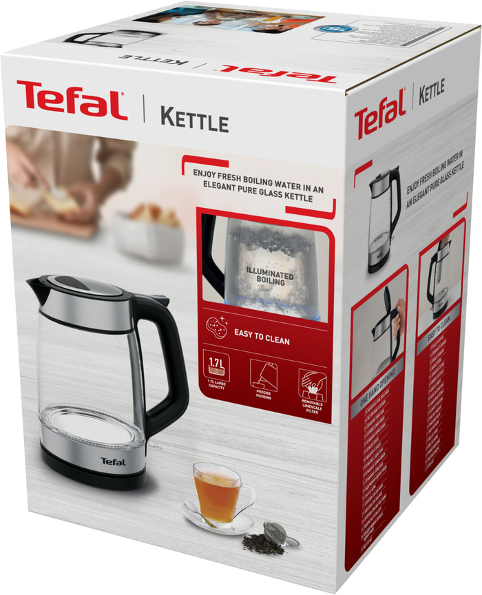 Tefal Glass Kettle KI6058 verpakking
