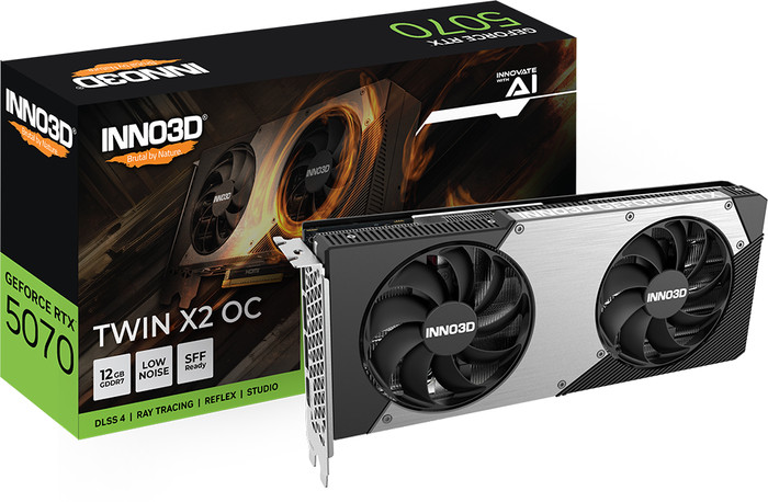 INNO3D GeForce RTX 5070 TWIN X2 OC 12GB verpakking