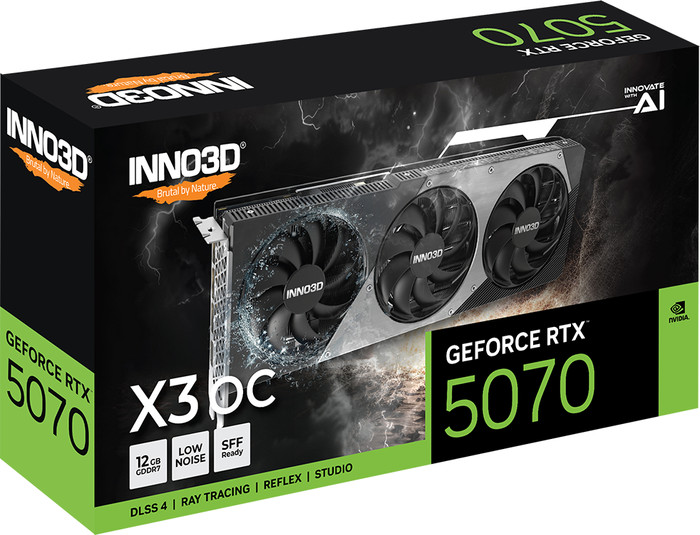 INNO3D GeForce RTX 5070 X3 OC 12GB verpakking