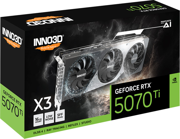 INNO3D GeForce RTX 5070 Ti X3 16GB verpakking
