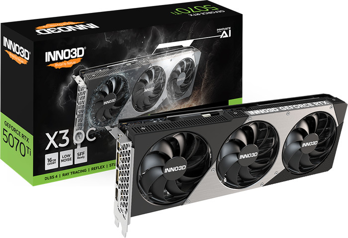 INNO3D GeForce RTX 5070 Ti X3 OC 16GB verpakking