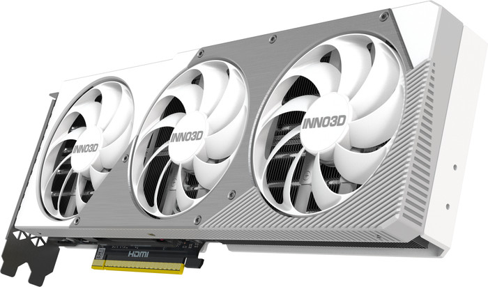 INNO3D GeForce RTX 5070 Ti X3 OC WHITE 16GB rechterkant