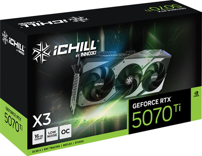 INNO3D GeForce RTX 5070 Ti ICHILL X3 16GB verpakking