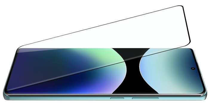 Just In Case Full Cover Xiaomi Redmi Note 14 Pro 4G/5G Screen Protector Black front