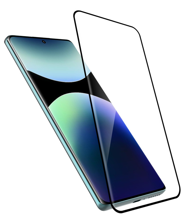 Just In Case Full Cover Xiaomi Redmi Note 14 Pro 4G/5G Screen Protector Black front