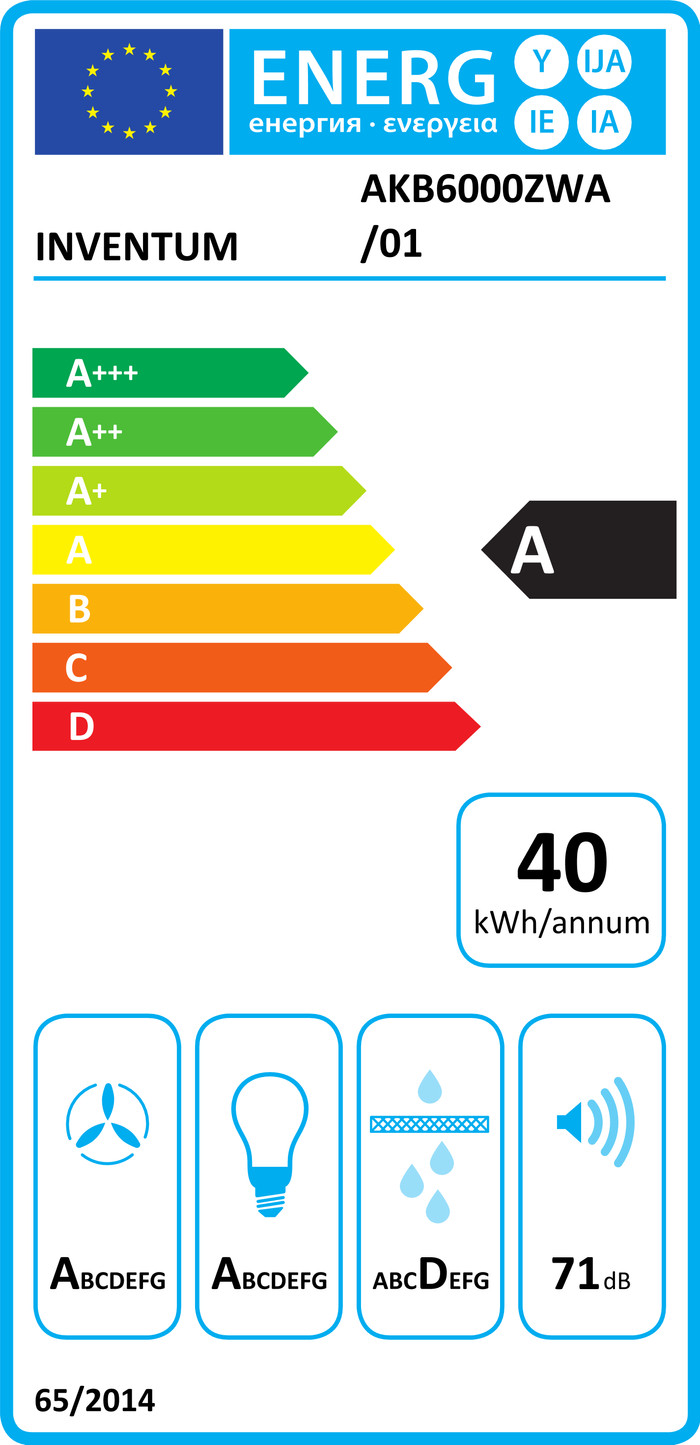 Inventum AKB6000ZWA energielabel