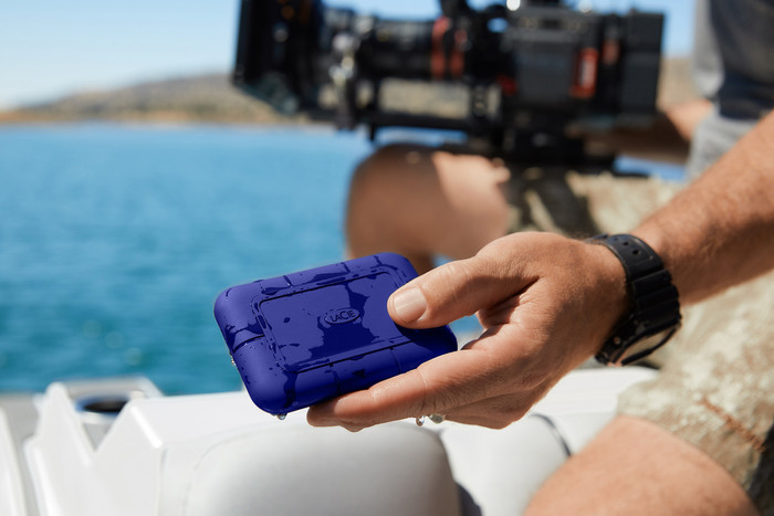 Lacie Rugged SSD Pro5 4TB product in gebruik