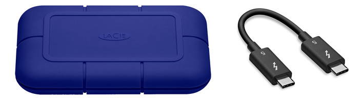 Lacie Rugged SSD Pro5 4TB bovenkant