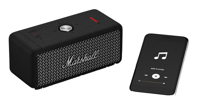 Marshall Emberton II BT Black & Steel samengesteld product
