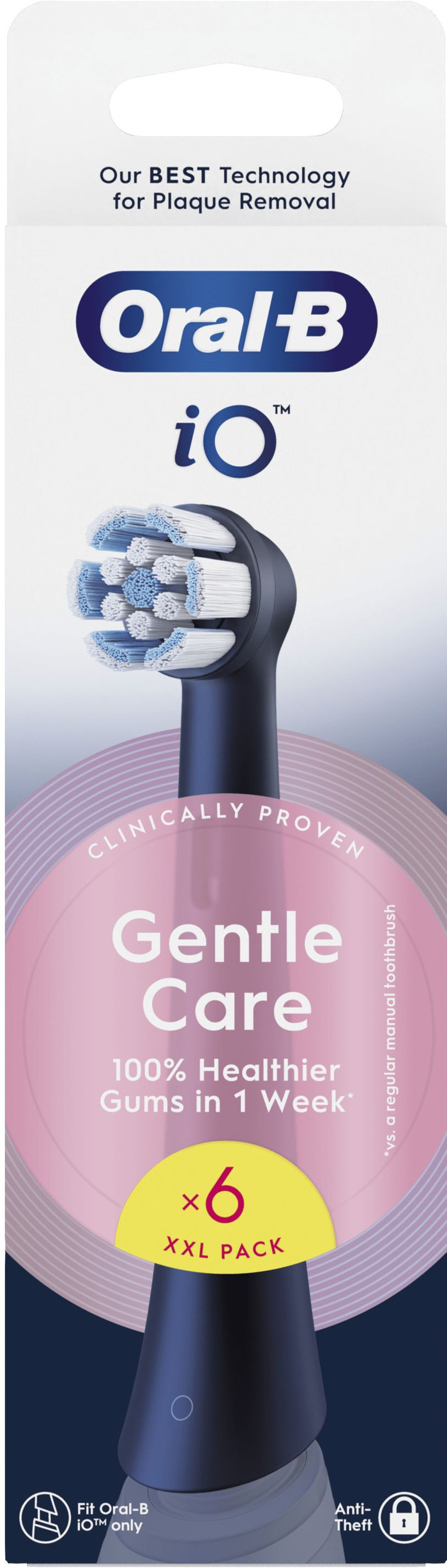 Oral-B iO Gentle Care Black (6 units) packaging