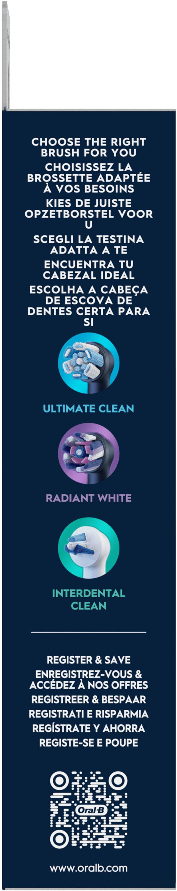 Oral-B iO Gentle Care Zwart (8 stuks) verpakking