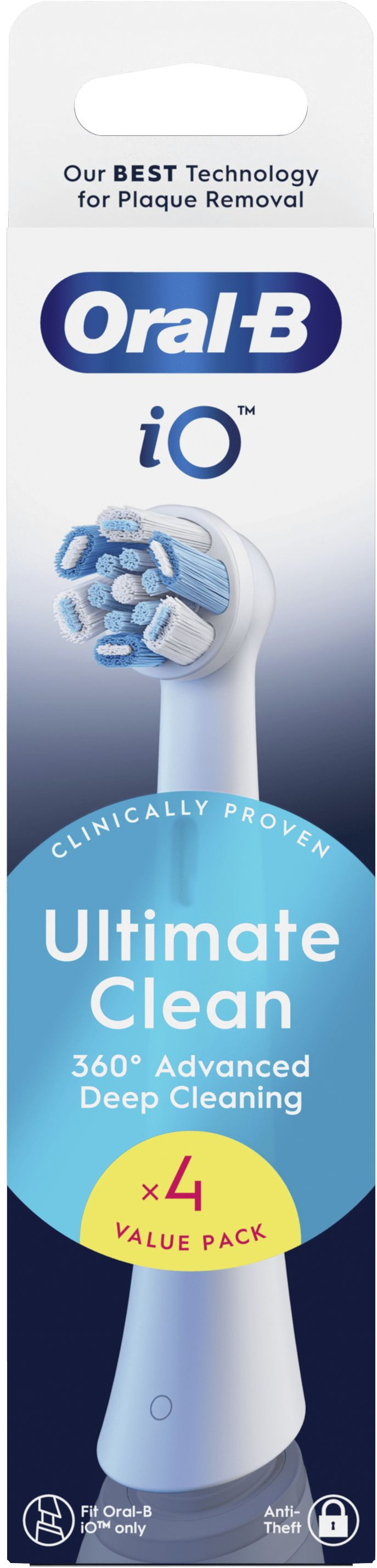 Oral-B iO Ultimate Clean Wit (4 stuks) verpakking