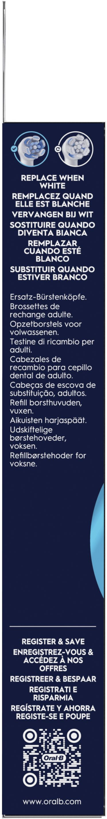 Oral-B iO Ultimate Clean Weiß (6 Stück) verpackung
